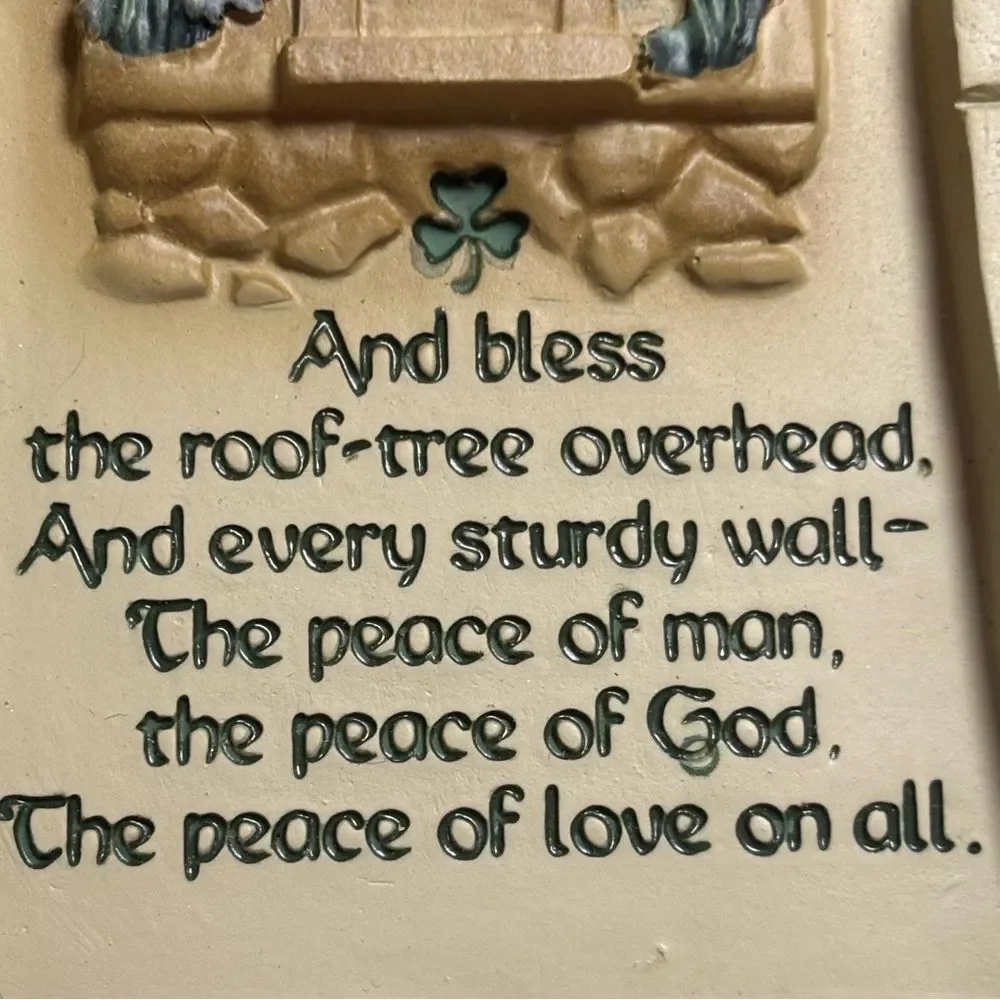 Abbey Press Irish Home Blessing Decorative Cross Shaped Plaque